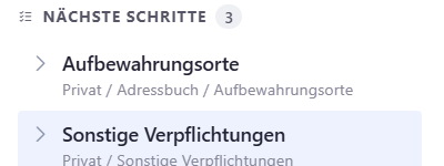 Screenshot: Lotse-Funktion mit Hilfe-Hinweisen