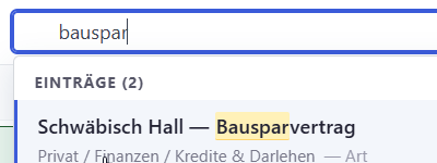 Screenshot: Volltext-Suche im Notfall-Handbuch
